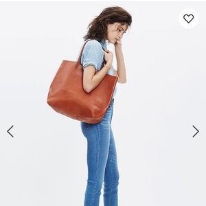 Madewell Transport tote in English Saddle